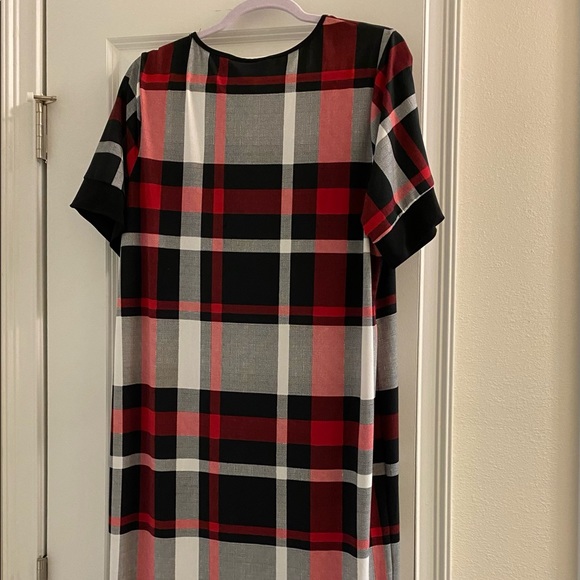 Ashley Stewart Red Houndstooth Dress - Picture 1 of 4